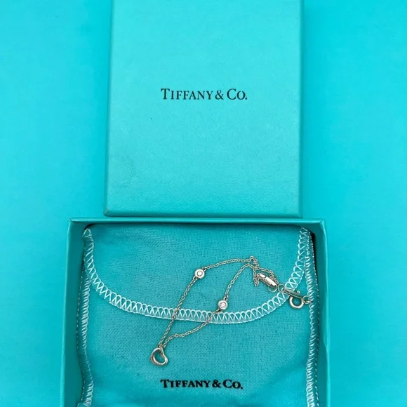 Tiffany Elsa Peretti Diamonds by the Yard Open Heart Bracelet - Picture 14 of 14